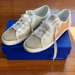 Girls’ Gold Glitter Sneakers (NWT)
